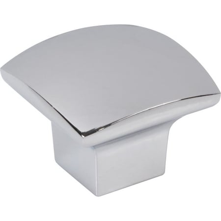 Jeffrey Alexander 1-3/16" Overall Length Polished Chrome Square Sonoma Cabinet Knob 431PC